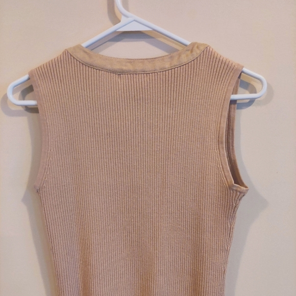 Beige Retro Tank Top - Size S - Picture 2 of 4